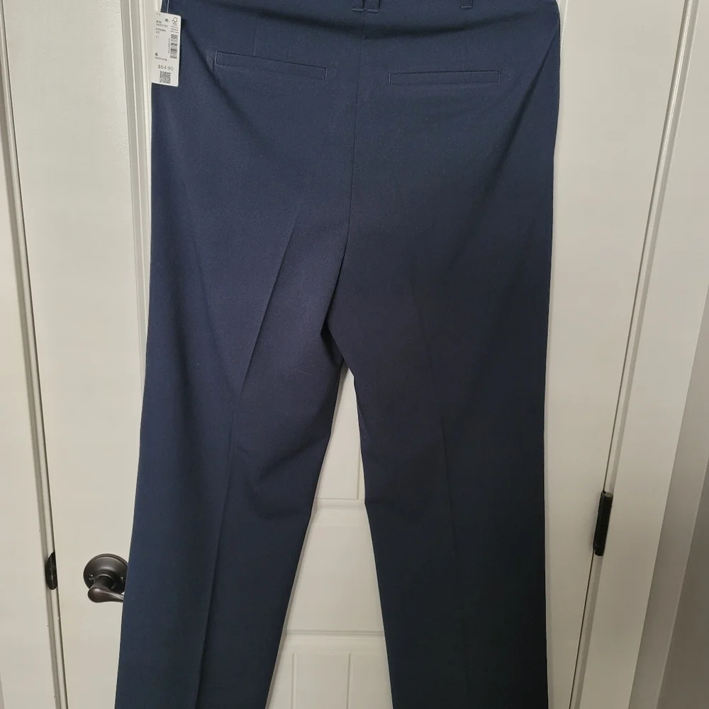 Reitmans Navy Tall Straight Leg  Pants Professional Style - Picture 3 of 8